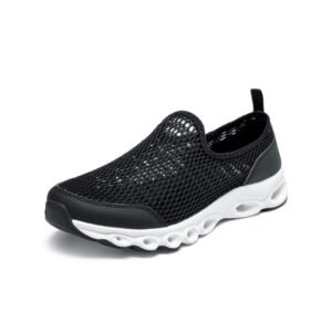 black Mesh Sneakers Walking Shoes 1