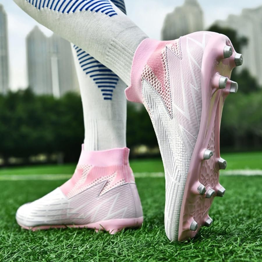 Pink Soccer Shoes