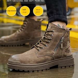 High Top Work Boots for Men